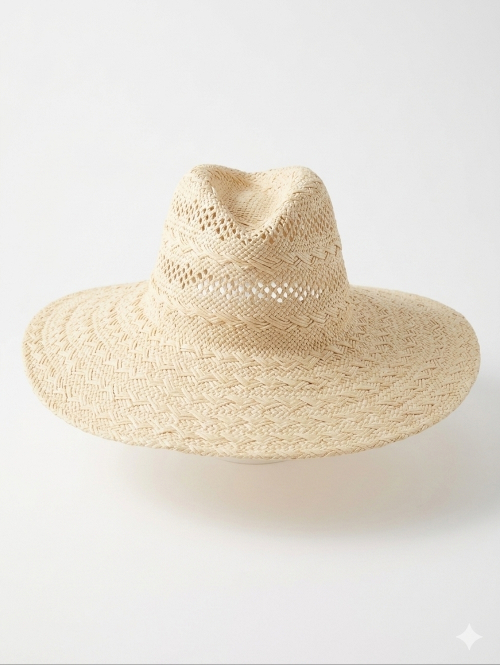 Lucca Couture Wide Brim Floppy Woven Paper Straw Sun Hat Boho Resort Festival